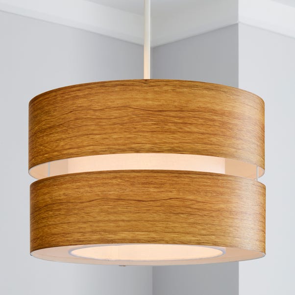 Modern Oak Wood Pendant